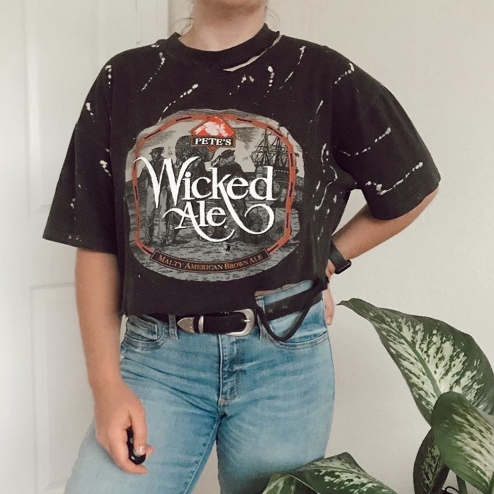 Genuine Vintage Distressed Crop Top LF